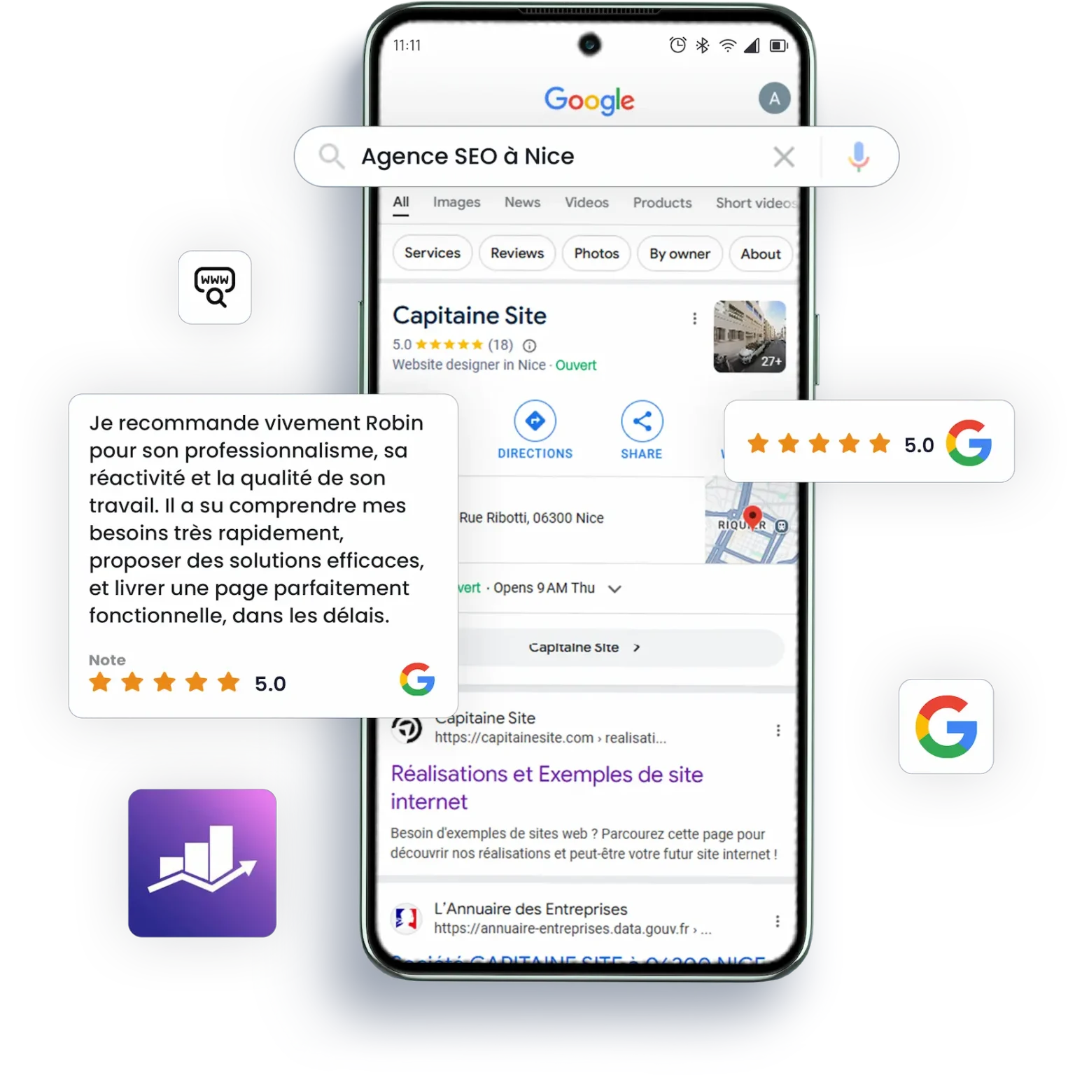 Agence SEO à Nice – stratégie locale personnalisée