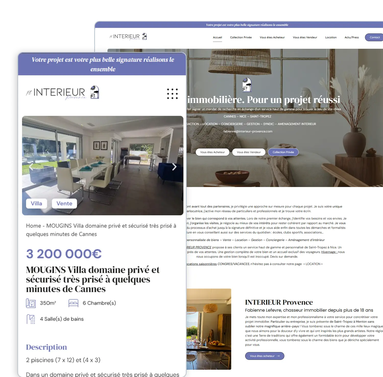 Interface responsive pour tous les appareils