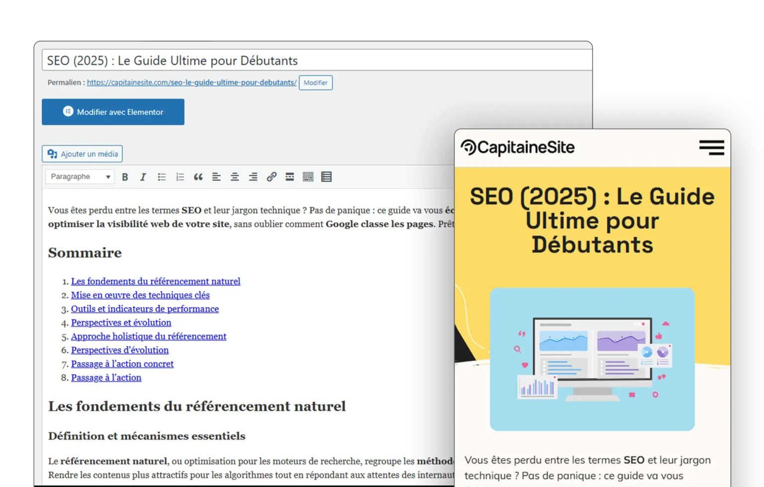 Rédaction article de blog optimisé SEO à Nice sur WordPress